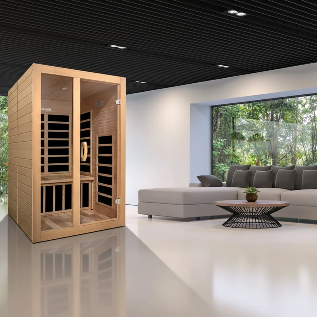 Dynamic Infrared Santiago 2 - Person FAR Infrared Sauna in Hemlock